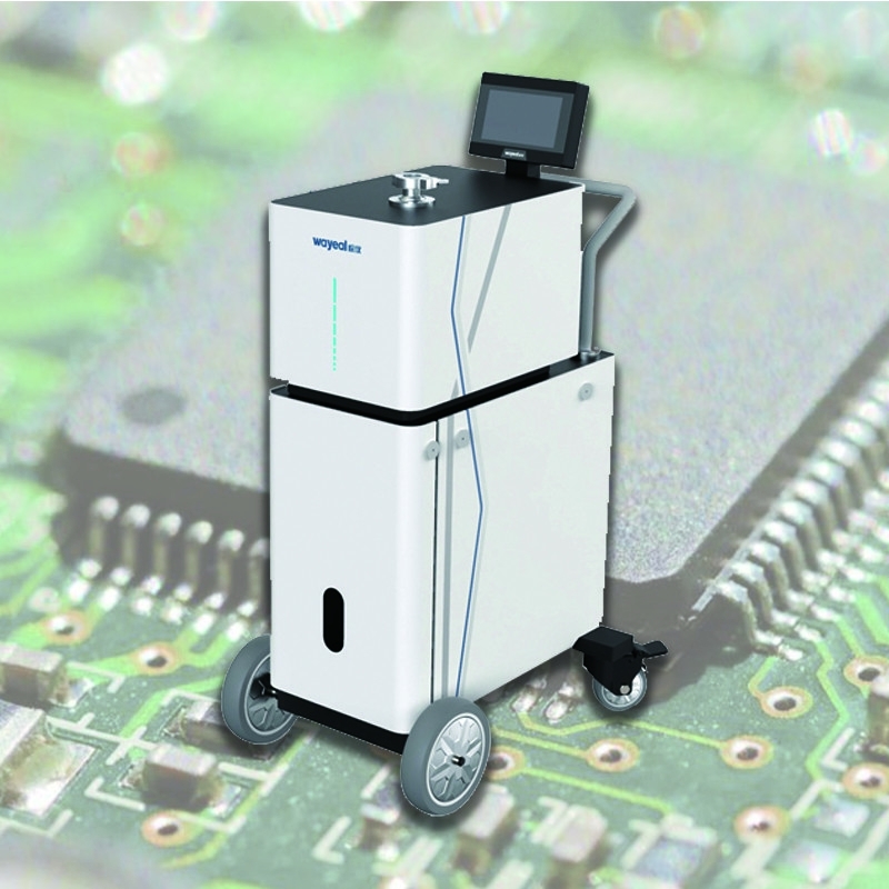 Dettore di perdite di elio per il rilevamento di perdite del sistema di pompa a vuoto