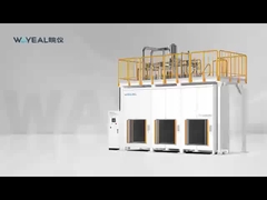 Sistema di rilevamento delle perdite di elio nella camera a vuoto